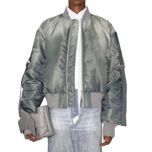 Bomberka z połyskującego materiału syntetycznego