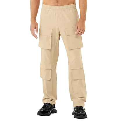 Spodnie cargo z mieszanki bawełnianej