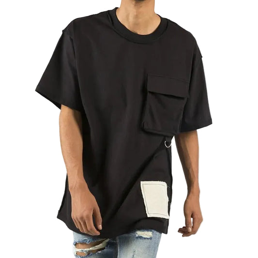 T-shirt z kieszenią cargo z bawełny