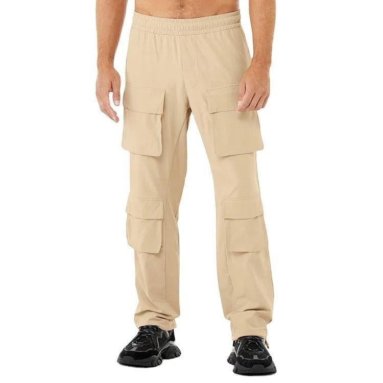 Spodnie cargo z mieszanki bawełnianej