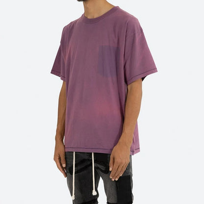 Przecierany T-shirt z bawełny